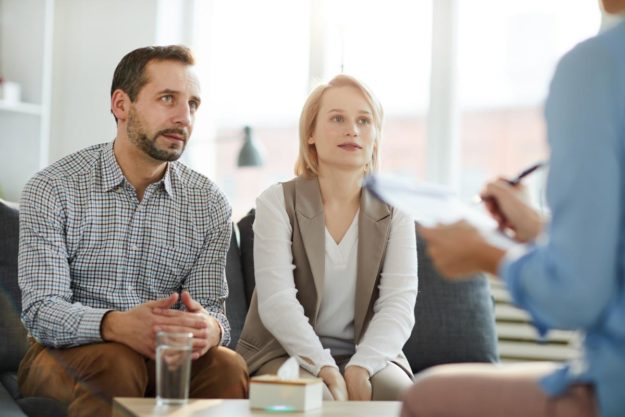 AdobeStock_255934526 (1) couple in therapy discussing Signs of a Codependent Relationship